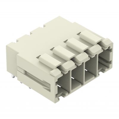 Gniazdo MCS-MAXI 4-biegunowe jasnoszare raster 7,62mm 831-3624 /24szt./ WAGO (831-3624)