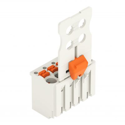 Gniazdo picoMAX raster 3,5mm 5-biegunowe z płytką uchwytową i suwakiem 2091-1105/002-000 /50szt./ WAGO (2091-1105/002-000)