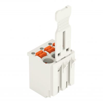 Gniazdo picoMAX raster 3,5mm 3-biegunowe z płytką uchwytową 2091-1103 /100szt./ WAGO (2091-1103)