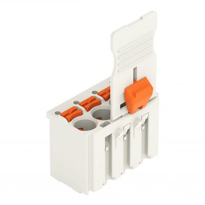 Gniazdo picoMAX raster 5mm 4-biegunowy z płytką uchwytową i suwakiem 2092-1104/002-000 /100szt./ WAGO (2092-1104/002-000)