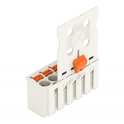 Gniazdo picoMAX raster 5mm 6-biegunowe z płytką uchwytową i suwakiem 2092-1106/002-000 /50szt./ WAGO (2092-1106/002-000)