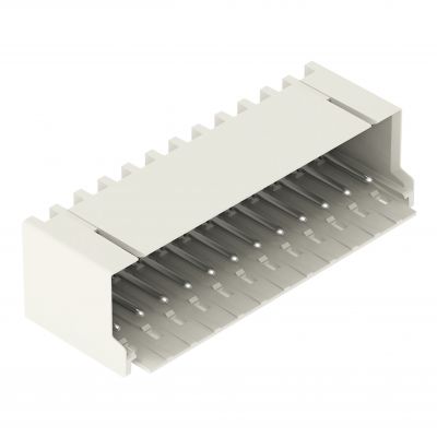 Wtyk THR pin lutowniczy Ø 1mm konstrukcja kątowa jasnoszary /100szt./ WAGO (2091-1432/200-000)
