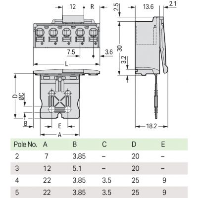 Wtyk picoMAX raster 7,5mm 2-biegunoweunowy z płytką uchwytową 2092-3502/002-000 /100szt./ WAGO (2092-3502/002-000)