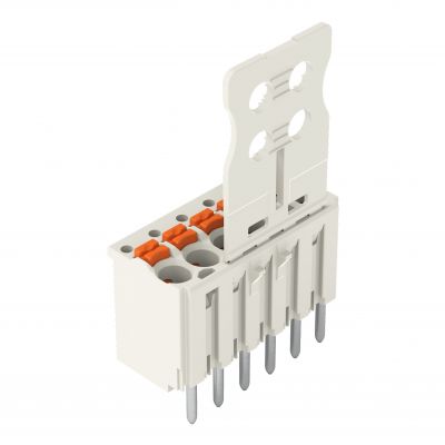 1-przewodowe gniazdo przycisk Push-in CAGE CLAMP jasnoszary /50szt./ WAGO (2091-1156)