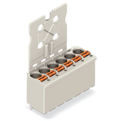 Gniazdo picoMAXeCOM raster 5mm 6-biegunowe z prostymi pinami lutowniczymi z płytką 2092-1156 /50szt./ WAGO (2092-1156)