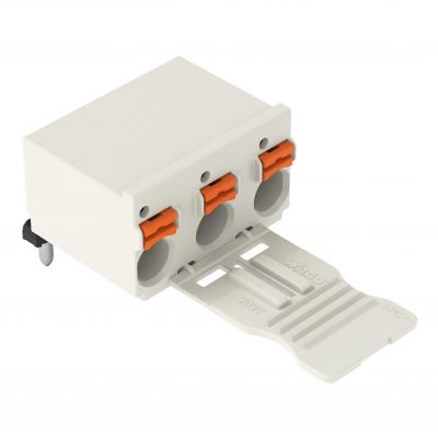 Gniazdo picoMAXeCOM raster 7,5mm 3-biegunowe z kątowymi pinami lutowniczymi z płytką 2092-3353 /100szt./ WAGO (2092-3353)
