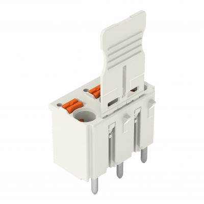 Gniazdo picoMAXeCOM raster 7,5mm 2-biegunowe z prostymi pinami lutowniczymi z płytką 2092-3152 /100szt./ WAGO (2092-3152)