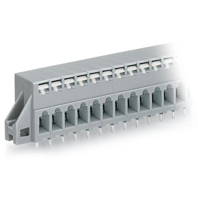 Listwa przepustowa do płytek drukowanych 2-biegunowa szara raster 5mm 741-132 /45szt./ WAGO (741-132)