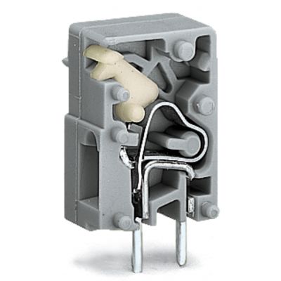 Modularna złączka do płytek drukowanych przycisk 2,5mm2 RM 7,5mm 1-bieg szara /100szt./ WAGO (741-902)