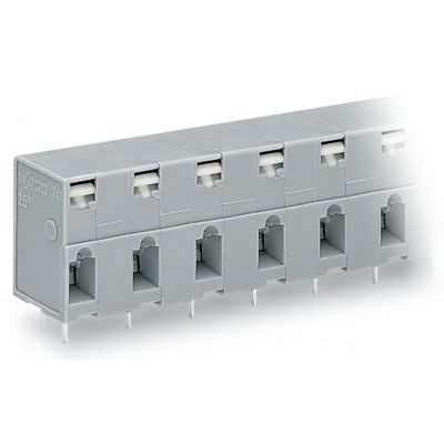 Listwa przepustowa do płytek drukowanych 6-biegunowa szara raster 10mm 741-506 /20szt./ WAGO (741-506)