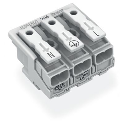 Złączka zasilająca 3-biegunowa bez styku PE Linect 294-8013 /500szt./ WAGO (294-8013)