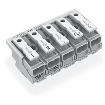 Złączka zasilająca 5-biegunowa bez styku PE Linect 294-8025 /250szt./ WAGO (294-8025)