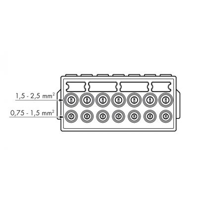 Wtyk biały /50szt./ WAGO (267-521)