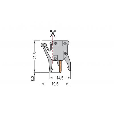 Adapter pomiarowy raster 10mm 249-114 /25szt./ WAGO (249-114)