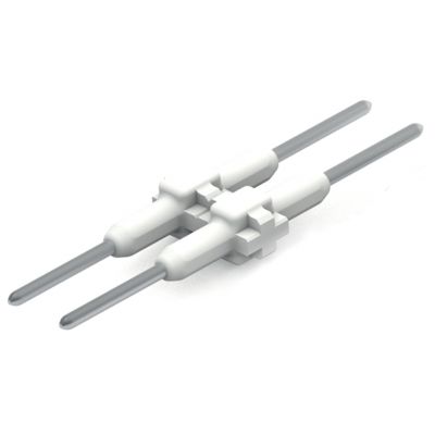 Element łączący raster 3mm 2-bieg. biały długość 20,5mm /500szt./ WAGO (2059-902/021-000)