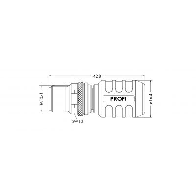 Akcesoria 5-bieg. M12-M-AX WAGO (756-9405/060-000)