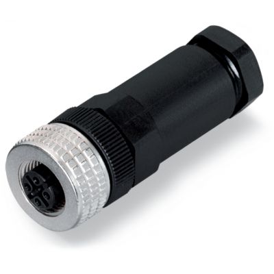 FAC 4-bieg. M12 gniazdo proste /5szt./ WAGO (756-9211/040-000)
