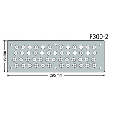 Płyta przepustowa uchwyt do ścianki F300-2 szer.xwys. (295x95 MM) WAGO (850-819/002-003)