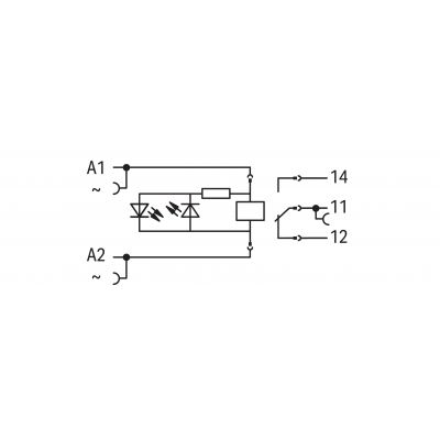 Moduł przekaźnikowy AC 230V WAGO (788-544)
