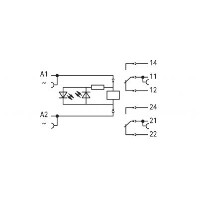 Moduł przekaźnikowy AC 230V WAGO (788-549)