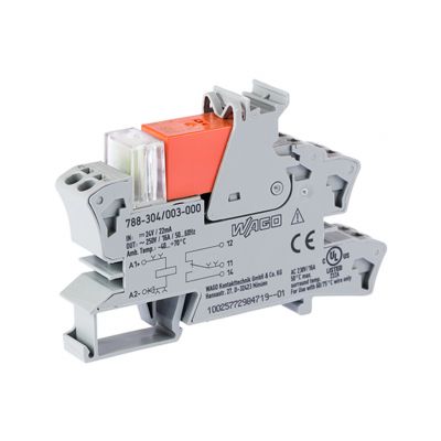 Moduł przekaźnikowy 24V DC szary WAGO (788-304/003-000)