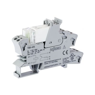 Moduł przekaźnikowy 24V DC szary WAGO (788-404)