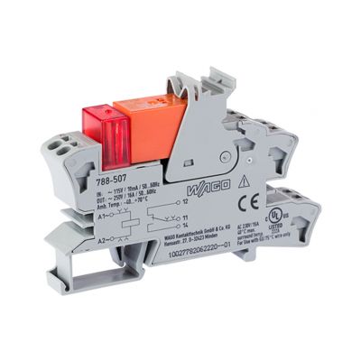 Moduł przekaźnikowy AC 115V szary WAGO (788-507)