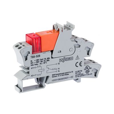 Moduł przekaźnikowy AC 230V szary WAGO (788-508)