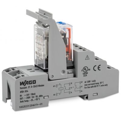 Przekaźnik 220V DC 4p 858-308 /5szt./ WAGO (858-308)