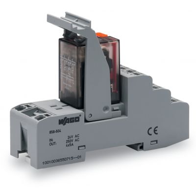 Przekaźnik przemysłowy 24V AC 4p 858-504 /5szt./ WAGO (858-504)