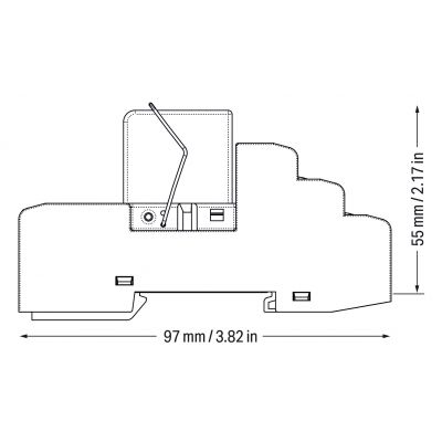 Podstawka z wtykanym przekaźnikiem przemysłowym 24V DC 4p 858-390 /5szt./ WAGO (858-390)