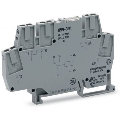 Złączka z przekaźnikiem minaturowym 115V DC 1p 859-391 /10szt./ WAGO (859-391)
