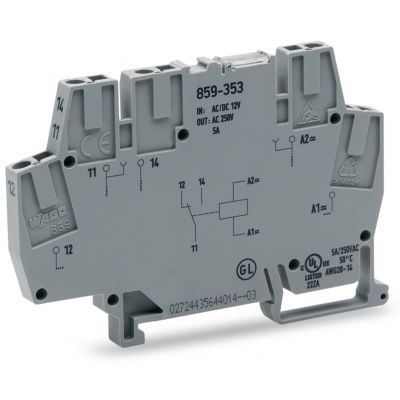 Moduł przekaźnikowy AC/DC 115V szary /10szt./ WAGO (859-357)
