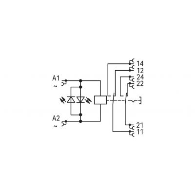 Moduł przekaźnikowy AC 230V WAGO (789-1549)