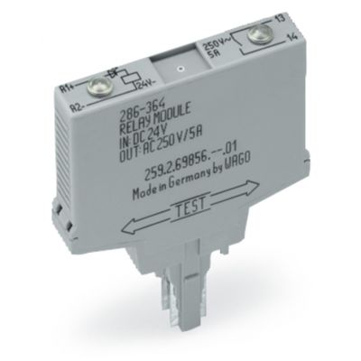 Moduł przekaźnikowy 24V DC szary WAGO (286-364/004-000)