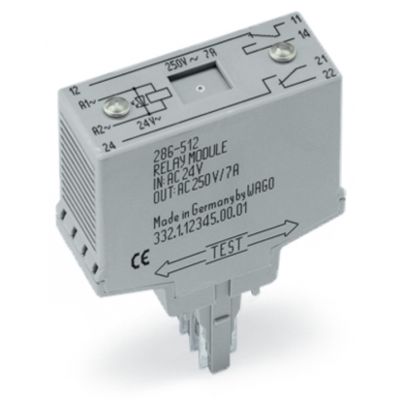 Moduł przekaźnikowy DC 220V szary WAGO (286-316)