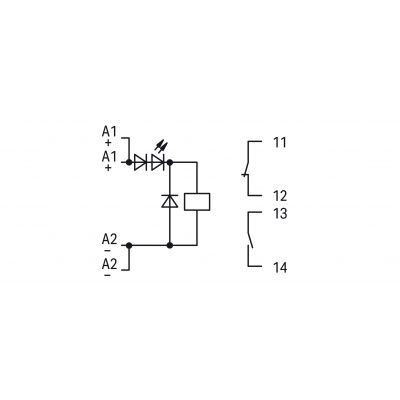 Moduł przekaźnikowy 24V DC szary WAGO (286-320)