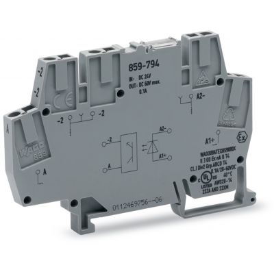 Złączka szynowa z optoseparatorem 24V DC/24V DC/100mA 859-794 /10szt./ WAGO (859-794)