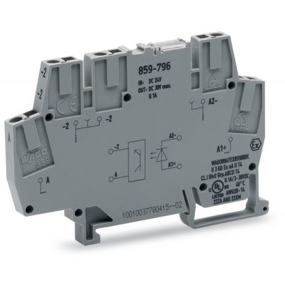 Złączka z optoseparatorem 24V DC / 24V DC / 100mA / 10kHz 859-796 /10szt./ WAGO (859-796)