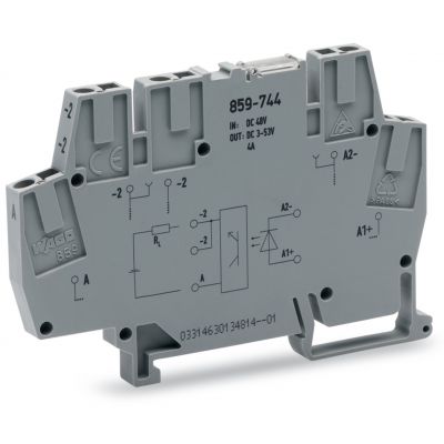 Złączka z optoseparatorem 10-53V DC / 3-53V DC / 4A 859-744 /10szt./ WAGO (859-744)