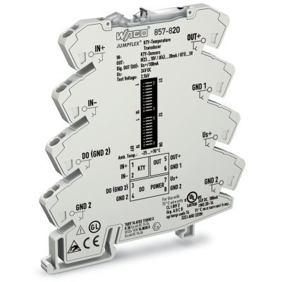 Przetwornik pomiarowy JUMPFLEX UI jasnoszary WAGO (857-820)
