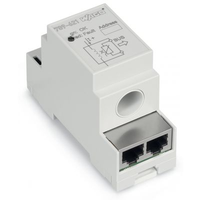 Przetwornik pomiarowy prądu prądowy sygnał wejściowy 140A DC MODBUS RTU napięcie zasilania 24V DC szerokość 35mm I 140Am R WAGO (789-621)