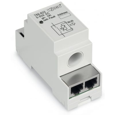 Przetwornik pomiarowy prądu prądowy sygnał wejściowy: 50A AC MODBUS RTU napięcie zasilania 24V DC szerokość 35mm WAGO (789-622)