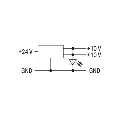 Przetwornik DC/DC IN DC 24V szary WAGO (859-802)