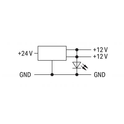 Przetwornik DC/DC IN DC 24V szary WAGO (859-805)