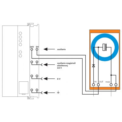 CM-C Moduł z kondensatorem 1x 10MF szary WAGO (288-824)