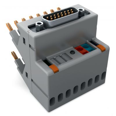 Adapter interfejsowy 15-bieg. wejście: załączanie potencjałem dodatnim WAGO (857-986)