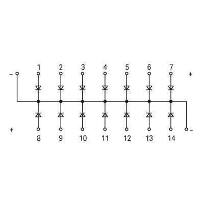 CM-D Moduł z diodą 14x 1N4007 WAGO (289-111)
