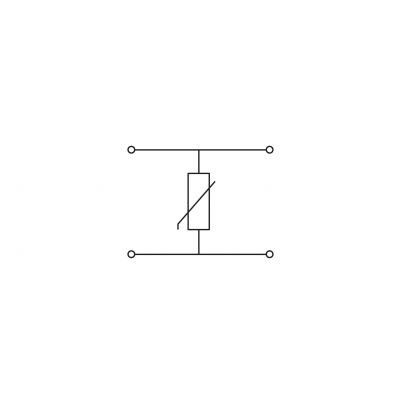 Złączka do zabudowy elementów 2-piętrowe ze ścianką końcową szara WAGO (280-504/281-585)