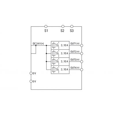 Elektroniczny wyłącznik nadprądowy 4-CH 24V DC WAGO (787-1664/000-004)